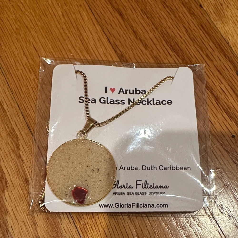 Gold Sea Glass Necklace